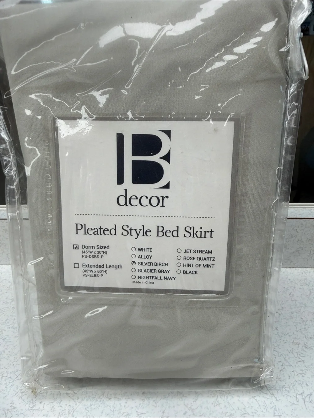 Pleated Style Bed Skirt - silver birch (Beige/Taupe)